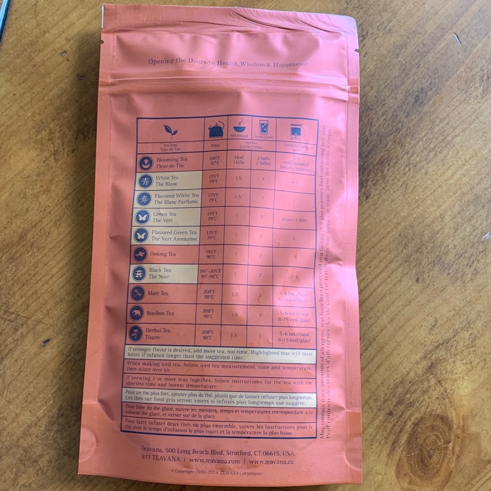NEW TEAVANA Mango Mate' Pu-erh Punch 2 oz. - rare - Picture 3 of 4